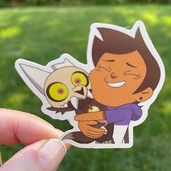The OWL HOUSE stickers, Hooty, Luz, King, Hunter decals water bottle computer