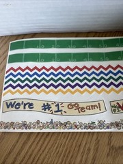 Vintage Me & My Big Ideas Football/Cheer Borders Scrapbook Stickers Team Sticker