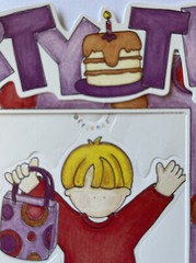 PARTY BAG FRIEND Die-Cut Set (7pc)My Mind Eye•Sticker•Party •Frame•Confetti•Cake