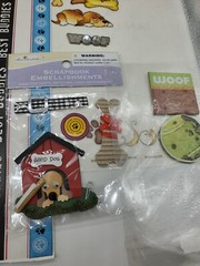 Vintage SandyLion And More Dog Stickers Scrapbook Lot B139