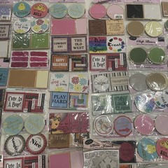 Retired Scrapbooking Supplies Lot- Deluxe Designs – Chip Board Chip Chat, Bases