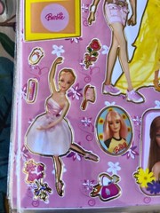 Lovely 10 Sheets of Barbie & Things Stickers 8″ X 10″ Sheet Pink