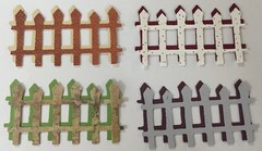PICKET FENCE Die-Cut(6pc)3-1/4″ x1-3/4″Garden•Trees•Garden•Yard •Outside•Plants