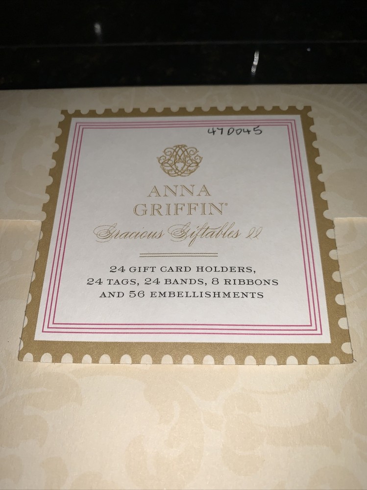 ANNA GRIFFIN GRACIOUS GIFTABLES II Makes 24 Gift Card,TAGS BANDS & RIBBONS NEW