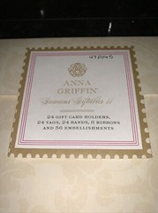 ANNA GRIFFIN GRACIOUS GIFTABLES II Makes 24 Gift Card,TAGS BANDS & RIBBONS NEW