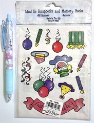 Happy Birthday Provo Craft Stickers Scrapbooking Card Journal Planner