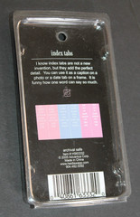 Heidi Swapp Index Tabs with a GIRL theme-18 tabs & 36 inserts Pink Scrapbooking