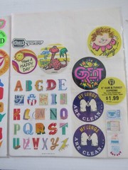 Motivation Romance Statement & Alphabet Vintage Sticker Assortment
