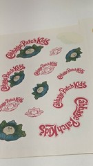 Vtg 80’s gummed sticker lot Cabbage Patch Kid