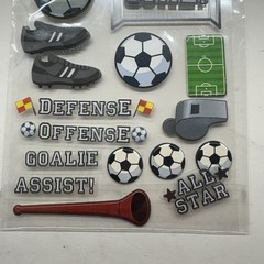 Soccer Balls Goal Offense Defense Assist All Star Field Recollections Stickers