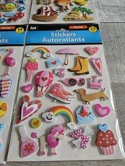 Sticker Lot – Scrapbooking 3D Stickers – Pirates Kids Hearts Summer Swim + #166