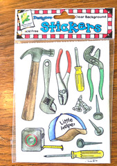 20 pkgs Scrapbook Stickers(16 STICKOplus Tags,Tea,Tools)_N P_$40+Value_#5