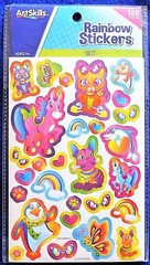 168pc Rainbow Stickers Unicorn Cat Dog Dolphin Paw Prints Hearts ++ Art Skills