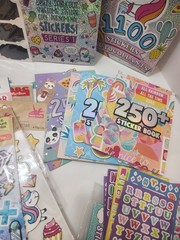 Huge Scrapbook Sticker Lot 5lbs, Puffy, Letters, Animal’s Ect Over 1000 Stickers