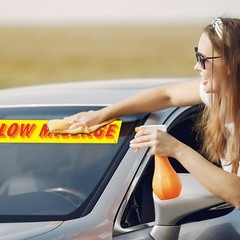 12 Pack Car Windshield Stickers – UV-Resistant Dealership Advertising Labels