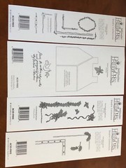 4 Vintage and Rare CHRISTMAS BORDERS and STICKER SHEETS from Print Works ~ New