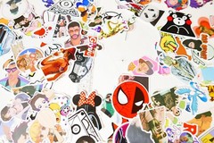HUGE Mixed lot of random Stickers Loose Dragon balls, anime, KPop, pokemon & ETC
