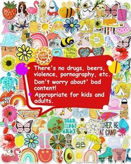 200Pcs Water Bottle Stickers for Kids, Cute Cute-200pcs
