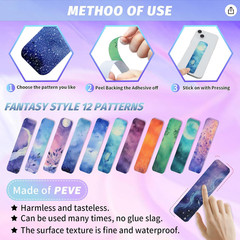 48 Pieces Anxiety Sensory Stickers with 2 Textured Sticker-Sensory Stickers
