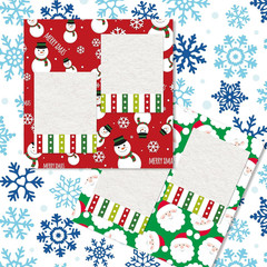 60 Sheets Christmas Pattern Papers A5 Winter Snowman Santa Snowflake Scrapbook S
