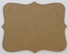 {4} *TOP NOTE* Side Stitched Matt Backings Bare Chipboard Die Cuts