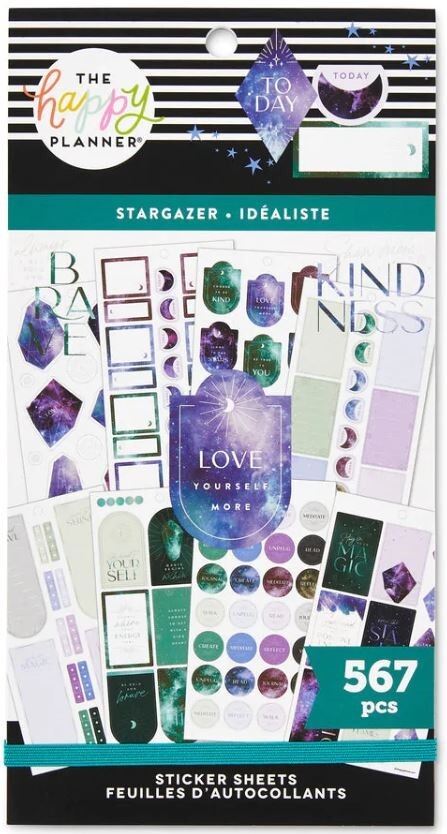The Happy Planner mamBi Value Pack Stickers STARGAZER SVP130-119 AMONG THE STARS
