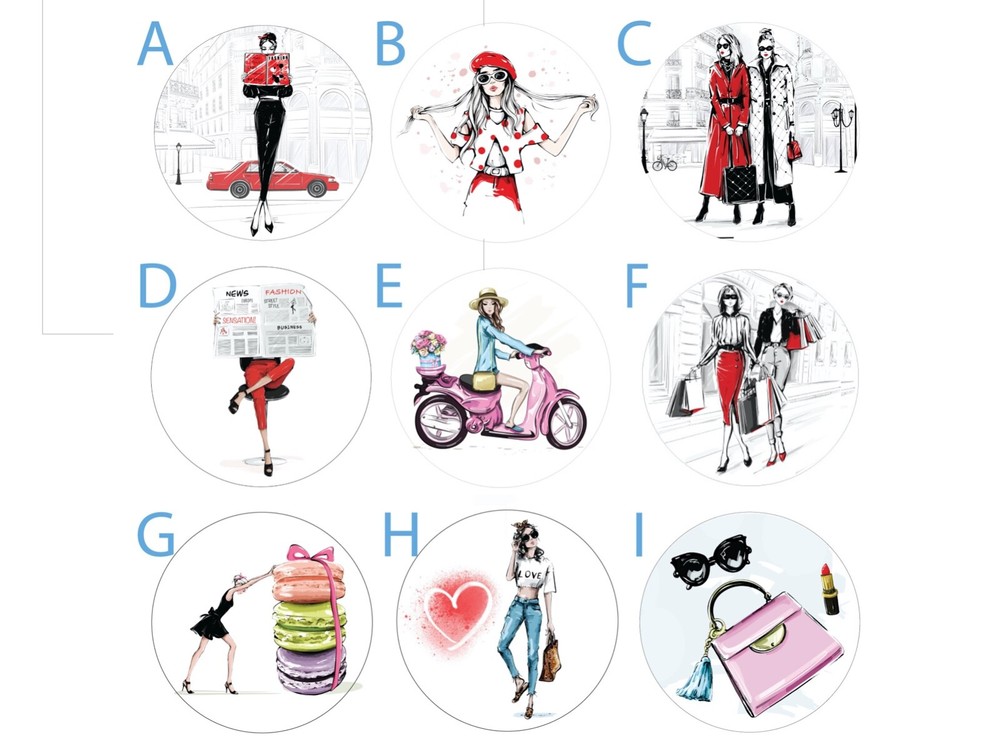 36 Fashion Handbag Shoes Sticker Sheets Handmade Envelope Gift Scrapbook Sticker