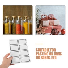 40 Sheets Transparency Stickers Self-adhesive Clear for Packaging Label