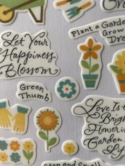 GARDEN OF LOVE Vellum Sticker(24pc)Creative Touch•Bloom•Flowers•Green Thumb•Grow