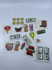 Vintage 1980s Sticker Lot of 17 Retro School Kids Novelty Stickers