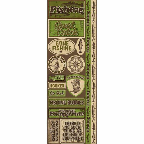 Signature Series 2012 Cardstock Combo Stickers 4.25″X12″-Fishing