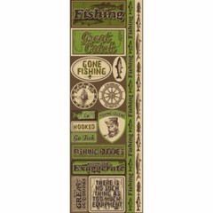 Signature Series 2012 Cardstock Combo Stickers 4.25″X12″-Fishing