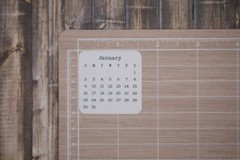 2023, 2024, or 2025 Micro Calendar Stickers for Planners and Journals