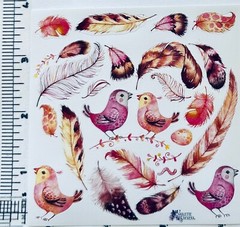 Violette Stickers Birds & Feathers Stickers Crafts Planner Supply Scrapbook