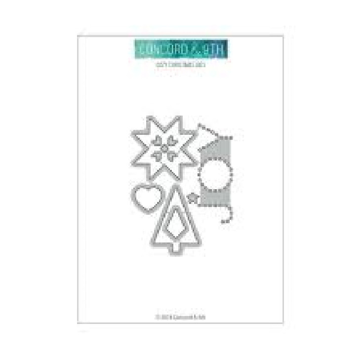 Concord n 9th Metal Cutting Die COZY CHRISTMAS