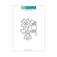 Concord n 9th Metal Cutting Die COZY CHRISTMAS
