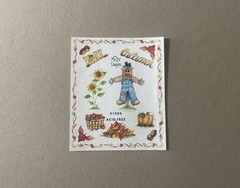 Sheet Of Fall/Autumn Themed Acid-Free Stickers~Includes 15 Stickers~5” X 6”, New