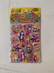 4 Packs of NEW! Vintage Lisa Frank Easter Stickers Set . Rare!
