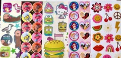 10 WHOLESALE bulk sticker pack, HUGE variety of themes characters animals & more