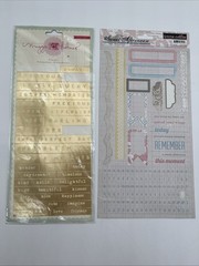 Scrapbooking Destash Lot My Minds Eye Echo Park Teresa Collins Stickers Rubons
