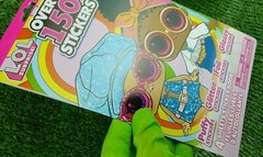 L.O.L. Surprise Colorful Sticker Book LOL Puffy 150 Stickers Glitter Foil Glossy