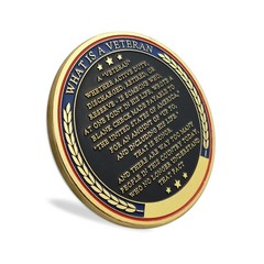 AtSKnSK 24 PCS Military Veterans Challenge Coin Appreciation Gift Thank You f…