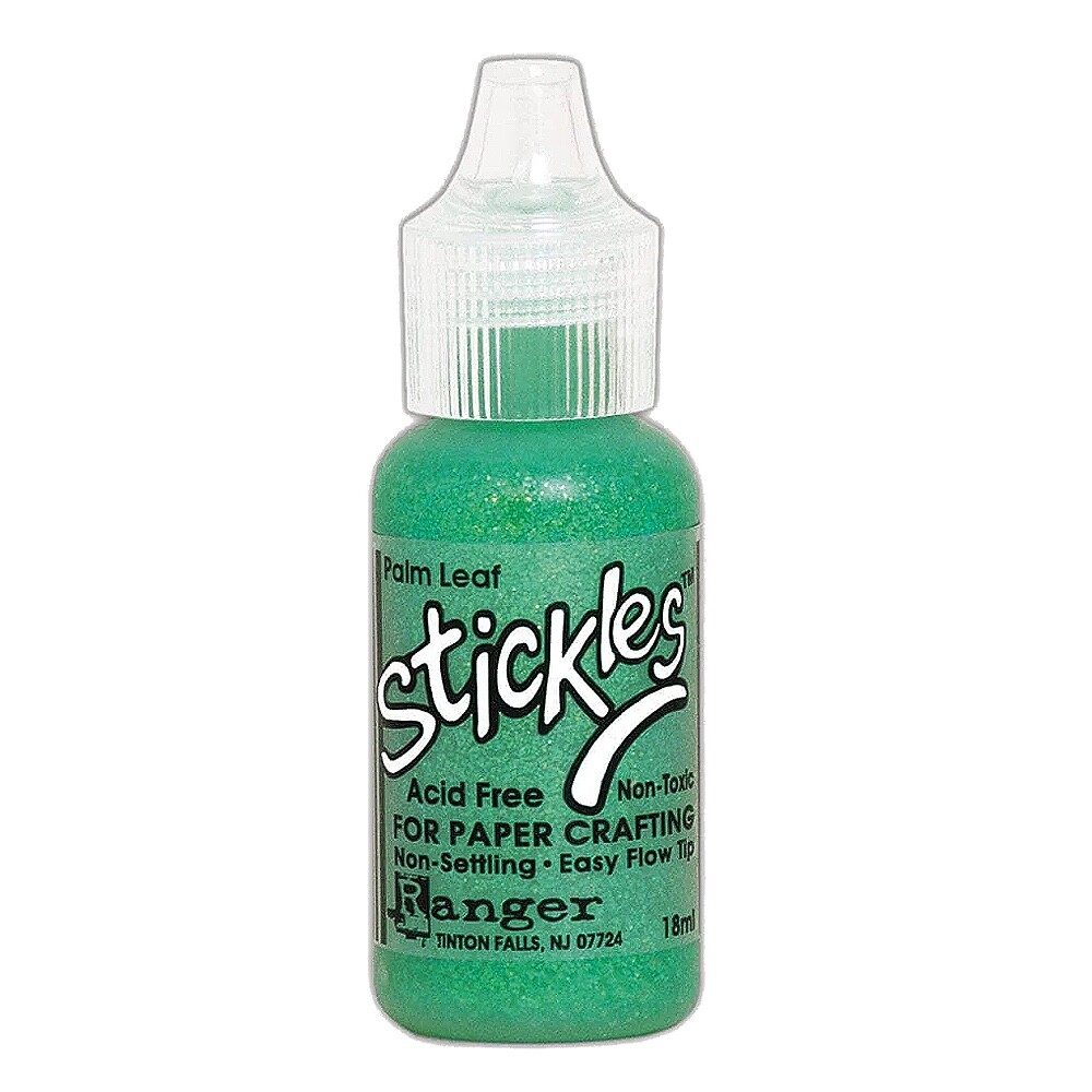 Ranger, Stickles Glitter Glue, Palm Leaf, Green Glitter, Grass Green Glitter