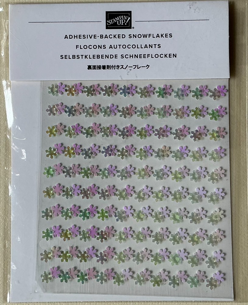 Stampin’ Up! – «ADHESIVE BACKED SNOWFLAKES» Peel & Stick (260pcs) NEW #153545
