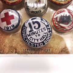 Tim Holtz Idea-ology Vintage Flair Buttons Sealed 12pc Scrapbook Ephemera