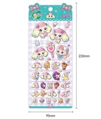 Catch! Teenieping Season 4 5-Size Stickers – Shashaping Jelly Stickers &Memo Pad