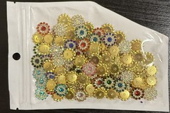 120 Pieces Vibrant Crystal Glass Rhinestones Scrapbook Journal Card #5118