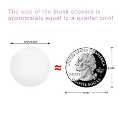 Crystal Clear Round Stickers 500PCS Transparent Packaging Seal Labels