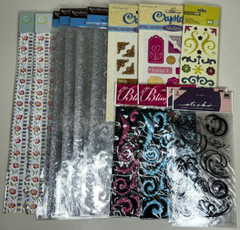 LOT of 14 NOS Sealed Scrapbooking Stickers Accents Border Flourish Frame Scroll