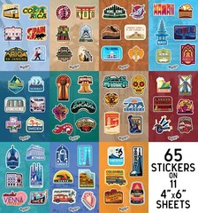 MINI Travel Stickers – 65 Locations!